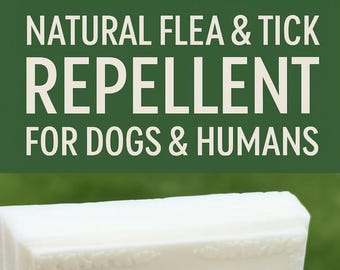 Flea & Tick Repellent Goat Milk Soap | Natural for Dogs, Hikers, Gardeners | Eucalyptus, Lavender and Cedarwood ©