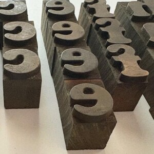VINTAGE Wood Letterpress Blocks: 1" Rustic Lowercase Wide Type Font - Personalized Gifts - Creative Art Projects image 7