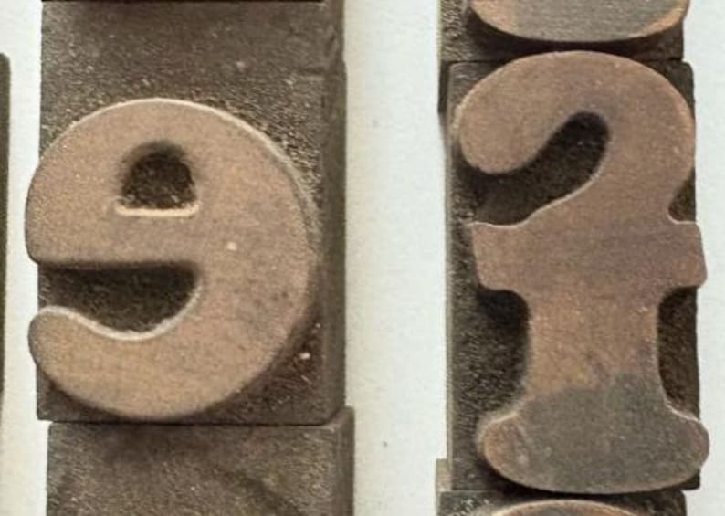VINTAGE Wood Letterpress Blocks: 1" Rustic Lowercase Wide Type Font - Personalized Gifts - Creative Art Projects image 6