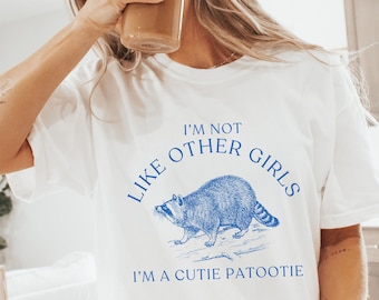 Funny Raccoon Shirt Ironic Shirt Trash Panda Meme Shirt Gen Z Raccoon Lover Cute Raccoon Sarcastic Shirt Raccoon Tshirt Pop Culture Gifts