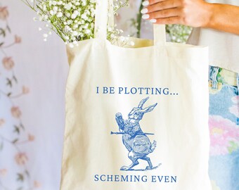 Funny Tote Bag Rabbit Gifts Weird Canvas Tote Bag Fun Tote Bag Gift For Meme Lovers Funny Tote Bag Meme Tote Bag Gen Z Gifts Bunny Tote Bag