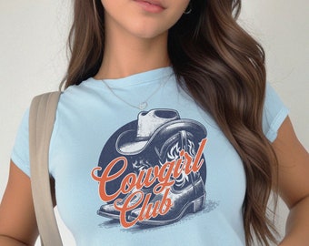 Baby Tee Country Western Graphic Tee Cowgirl Shirts Country Concert Tshirt Country Girl Gift Cowgirl Boot Shirt Trendy Country Western Tee
