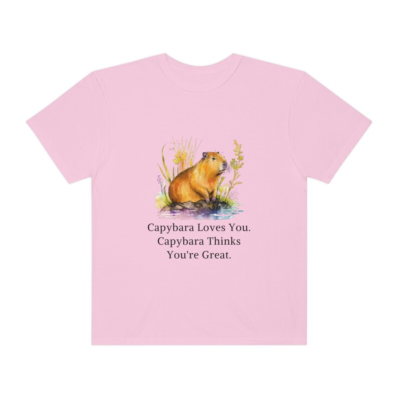 Capybara Shirt Capybara Gift Capybara Shirts Capybara Tshirt Women Capybara Gifts Cute Capybara Print Capybara Lover Comfort Colors Shirt image 6