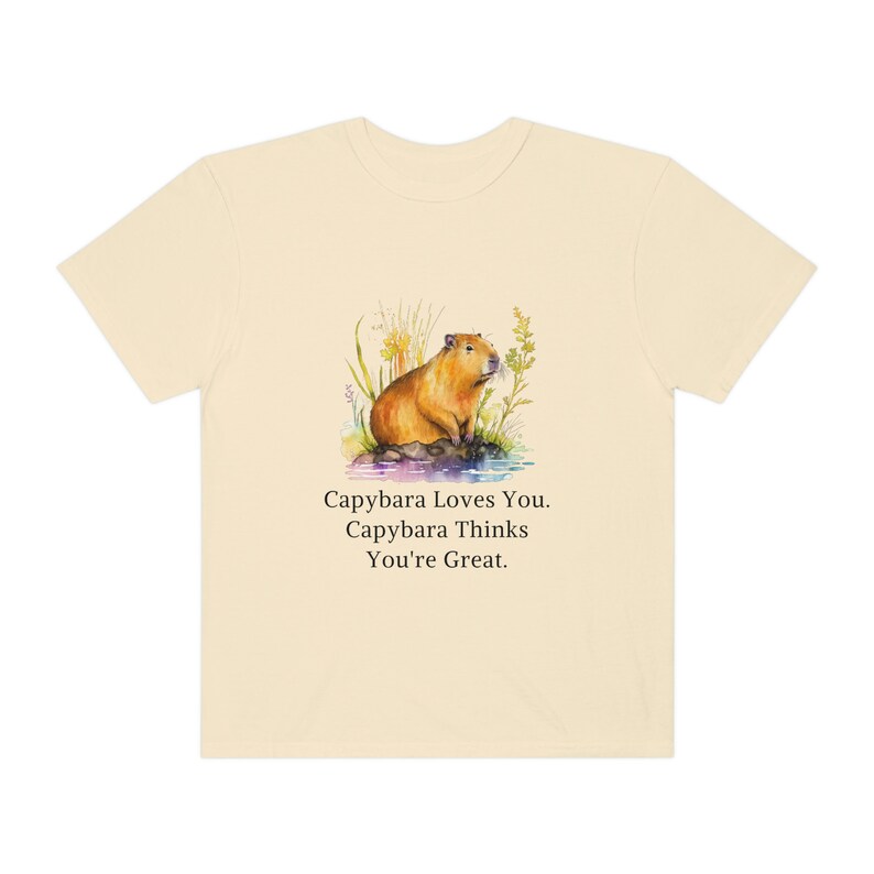 Capybara Shirt Capybara Gift Capybara Shirts Capybara Tshirt Women Capybara Gifts Cute Capybara Print Capybara Lover Comfort Colors Shirt image 7