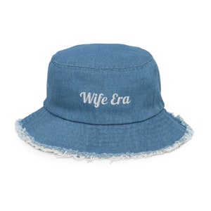 Bride Bucket Hat Wife Era Bucket Hat Bucket Hat Embroidered Bride Hat Bride Beach Hat Bride Sun Hat Bucket Hat Bride Denim Hat