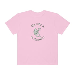 Frog Shirt Frog Tshirt Cottagecore Shirt Cottagecore Frog The Vibe Is In Shambles Frog Lover Gift Funny Tshirt Designs Cottagecore Clothes afbeelding 5