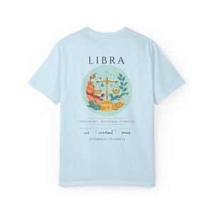 Libra Tshirt Libra Shirt Zodiac Gift Zodiac Sign Gift Astrology Shirt Libra Zodiac Graphic Tee Comfort Colors Shirt Libra Birthday Gift image 5