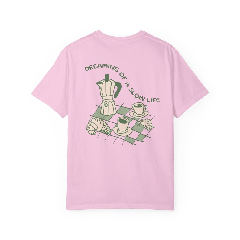 Slow Mornings Shirt Positive Vibes Shirt Coffee Lover Gift Soft Life Shirt Mental Health Shirt Trendy Breakfast Shirt Soft Girl Era Gifts image 7