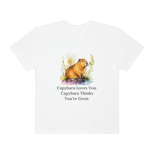 Capybara Shirt Capybara Gift Capybara Shirts Capybara Tshirt Women Capybara Gifts Cute Capybara Print Capybara Lover Comfort Colors Shirt image 5