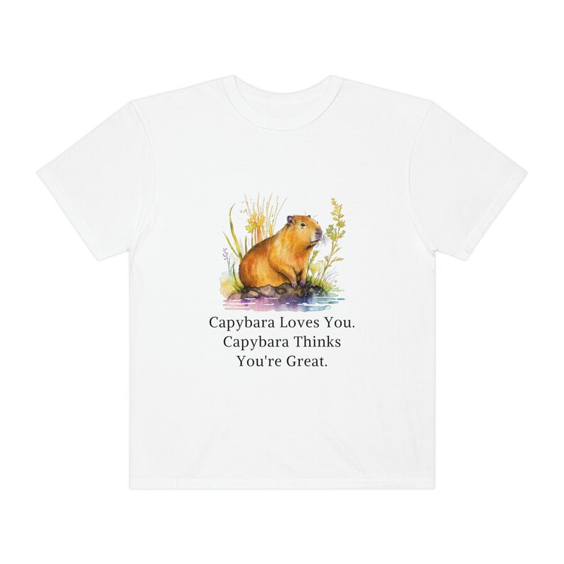 Capybara Shirt Capybara Gift Capybara Shirts Capybara Tshirt Women Capybara Gifts Cute Capybara Print Capybara Lover Comfort Colors Shirt image 5