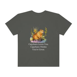 Capybara Shirt Capybara Gift Capybara Shirts Capybara Tshirt Women Capybara Gifts Cute Capybara Print Capybara Lover Comfort Colors Shirt image 8