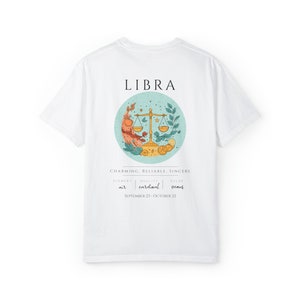 Libra Tshirt Libra Shirt Zodiac Gift Zodiac Sign Gift Astrology Shirt Libra Zodiac Graphic Tee Comfort Colors Shirt Libra Birthday Gift image 8