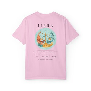 Libra Tshirt Libra Shirt Zodiac Gift Zodiac Sign Gift Astrology Shirt Libra Zodiac Graphic Tee Comfort Colors Shirt Libra Birthday Gift image 6