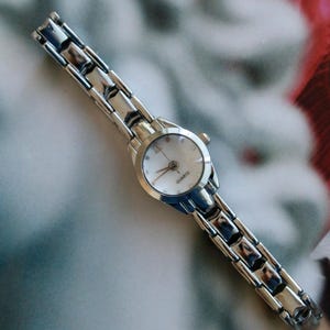 Minimalist Women's Watch, Small Silver Wrist Watch, Vintage Watch, Silver Watch, Handmade, Watch for Women, Girlfriend Gift, Valentine's Day