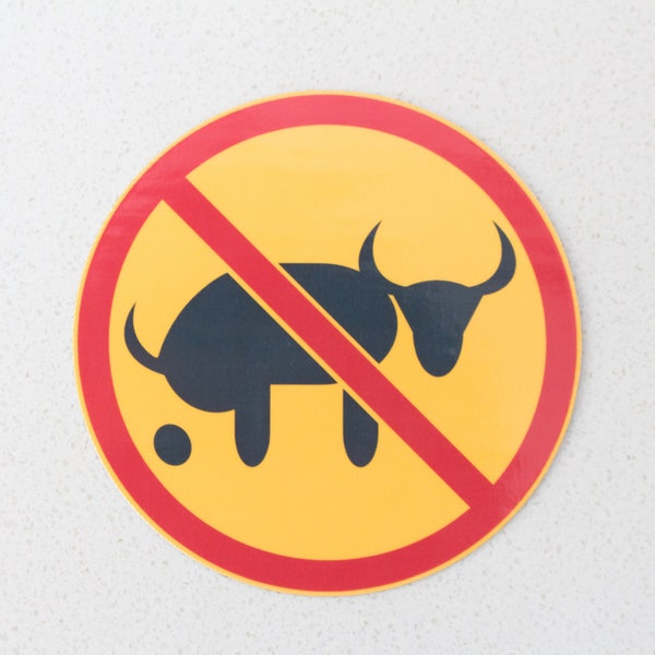 No Bull Shit - Vinyl Laminated Waterproof Sticker