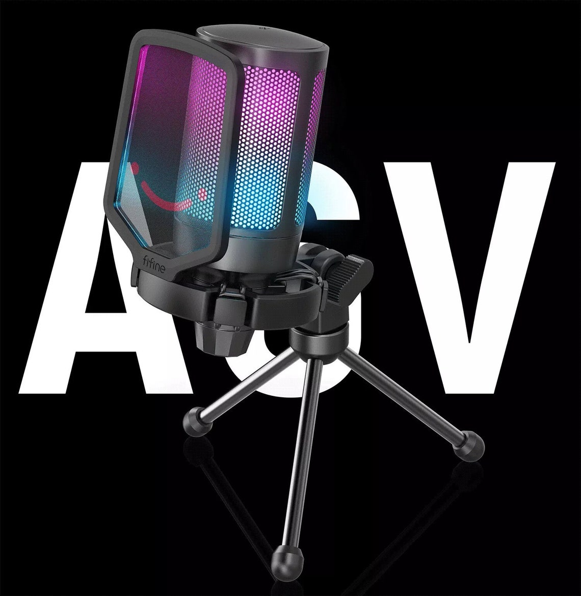 Fifine A6V RGB Gaming Microphone Etsy Australia