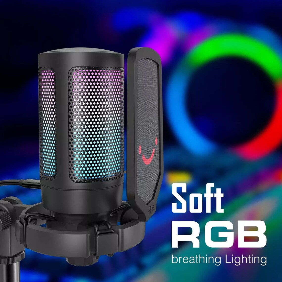 Fifine A6V RGB Gaming Microphone - Etsy Australia