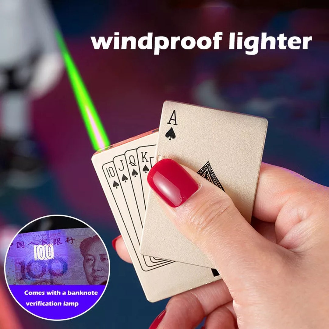 Deck of Cards Lighter Etsy Norway