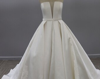 Gothic Black White A Line Wedding Dress Long Sleeve Bridal - Etsy