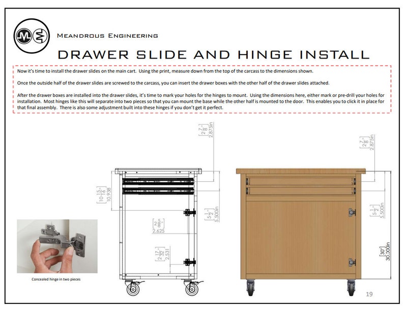 DIY Mobile Tool Cart Build Plans Etsy