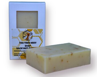 Tea Tree Mint - High Quality Cold Process Soap Bars, All Natural Soap, Homemade Soap, Handmade Soap, Bar Soap