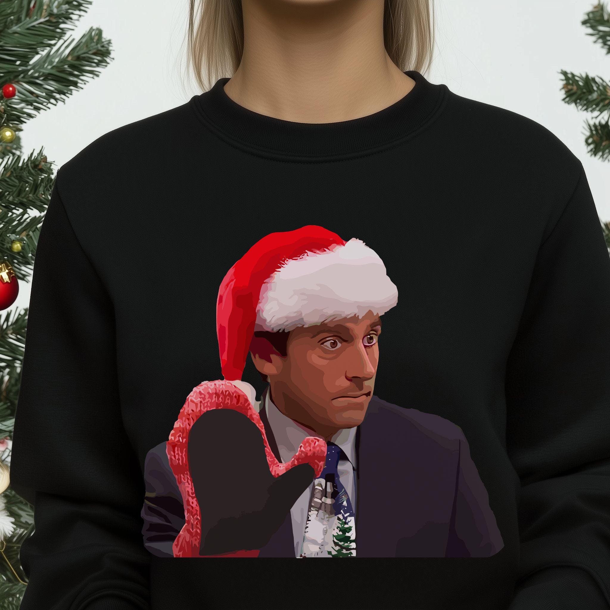 Michael Scott The Office Christmas Sweatshirt Funny Ugly Christmas