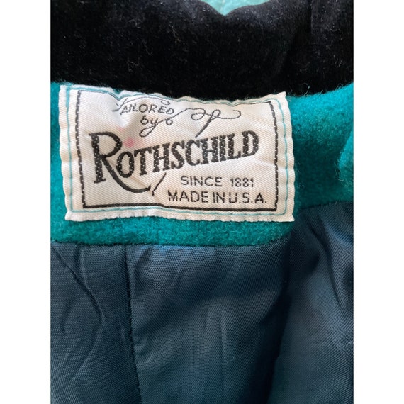 Vintage Rothschild Wool Velvet Winter Dress Coat … - image 6