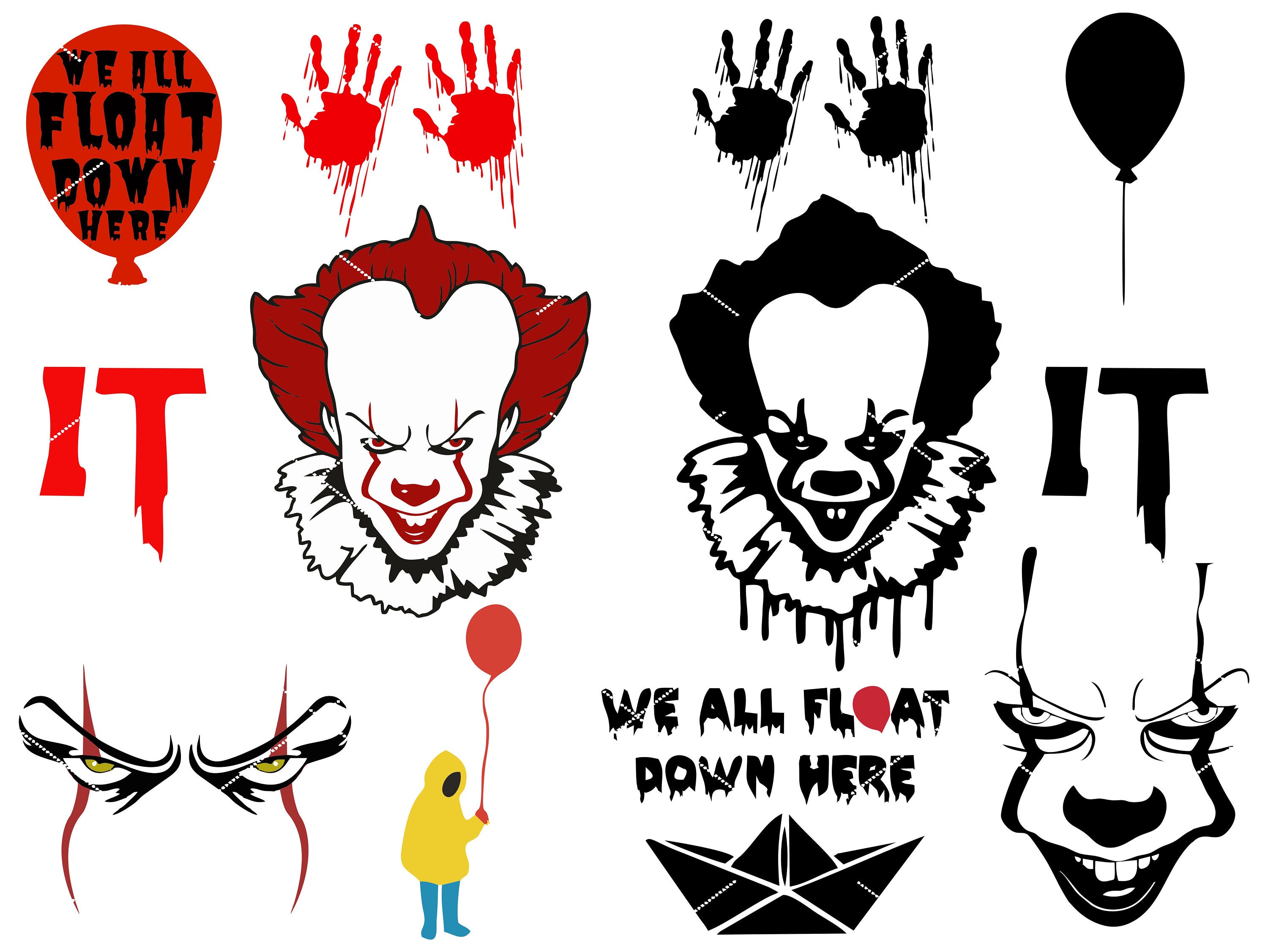 Bundle IT Pennywise Clown Svg IT Pennywise Clown Svg Clown - Etsy Canada