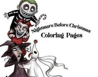 The Nightmare Before Christmas Coloring Book: Jack Skellington , Sally ,  Oogie Boogie , Doctor Finklestein And Many Others! Discover All The  Book  Of The Nightmare Before Christmas by Princess Colorworld