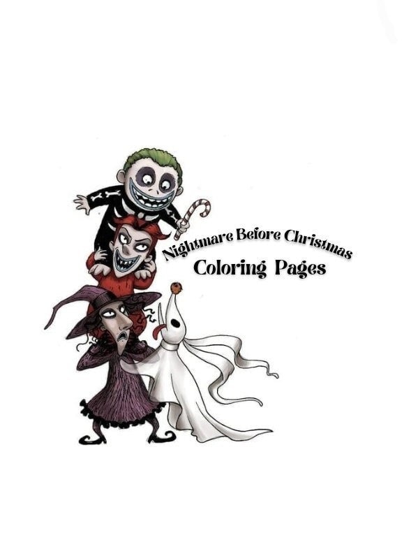 The Nightmare Before Christmas Coloring Book : Tim Burton Coloring