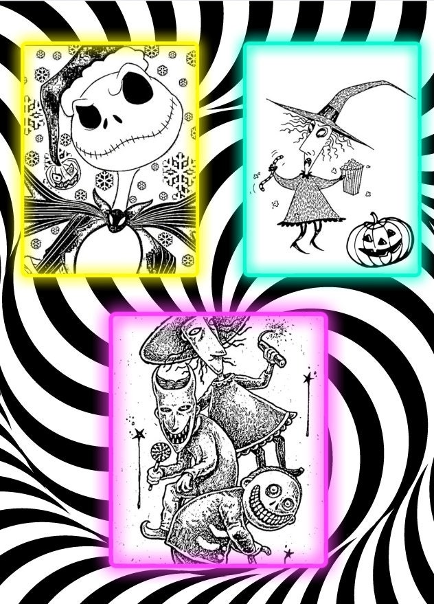 The Nightmare Before Christmas Coloring Pages 30 Illustrations of Jack