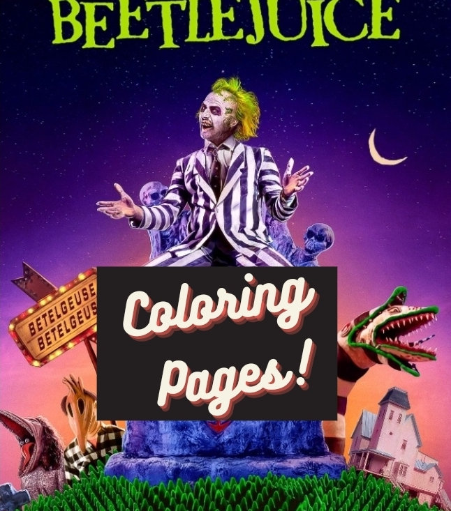 Beetlejuice Coloring Book 20 Illustrations of Tim Burton's Betelgeuse