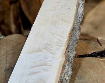 Beautiful Live Edge Curly Maple Slab