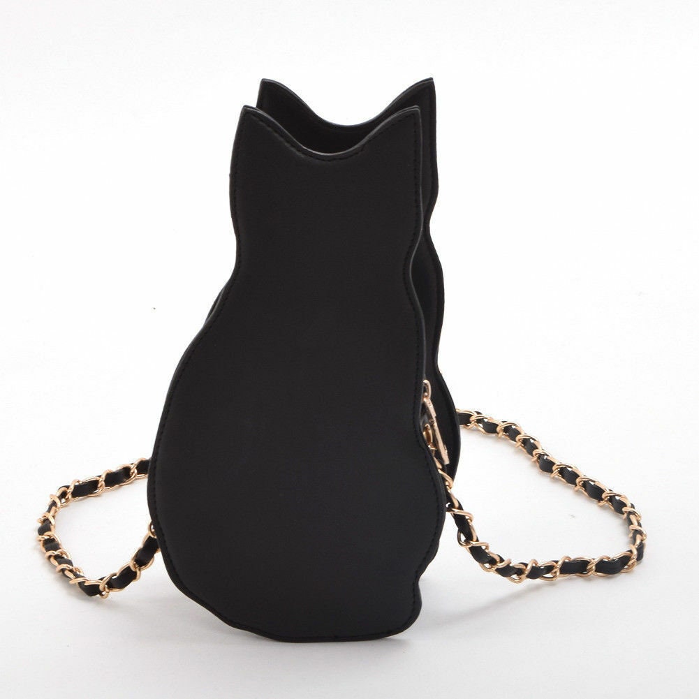 Cute Cat Chest Bag Kawaii Cat Shoulder Bag Cat Lover Gift Etsy