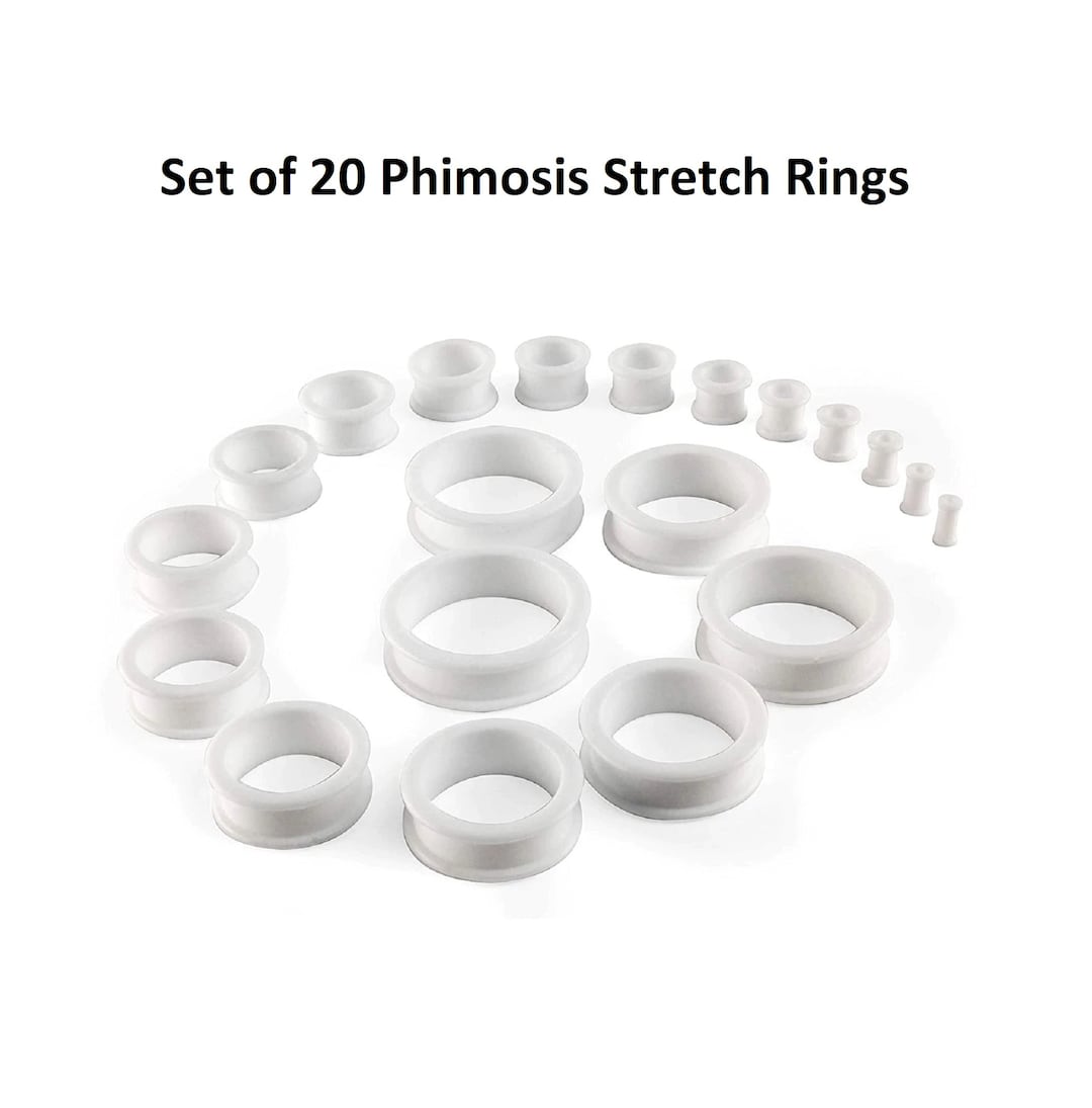 Phimosis Stretch Ring Set 20 Stretcher Rings Kit Tight Etsy