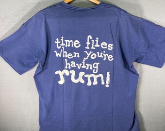 Bahamas High Flyer Rum Time Flies Vintage T Shirt Mens XXL Graphic