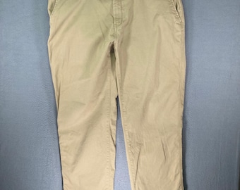 WEATHERPROOF Men's Khaki Cargo Pants Size 40x32 Zip Pocket Casual Outdoor