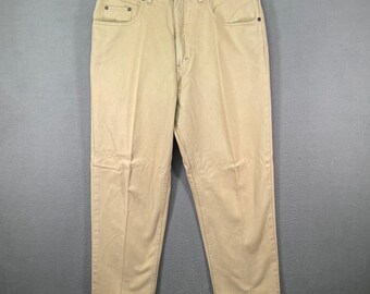 Route 66 Relaxed Fit Jeans Mens 34x30 Tan Good 100% Cotton Workwear 3060