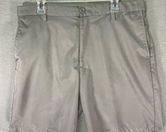 Dockers Mens Gray Flat Front Shorts Size 36 Polyester Flat Front Casual Shorts