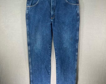 Rustler Mens Jeans 38x30 Blue Cotton Denim Straight Leg Pants