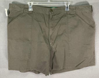 Cabelas Mens 48 Reg Khaki Cotton Fatigue Shorts Outdoor Gear NWOT Utility Camp