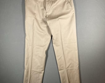 Pantalones de vestir de lana vintage Joseph Aboud de los años 90, talla 32, chapados en color beige.