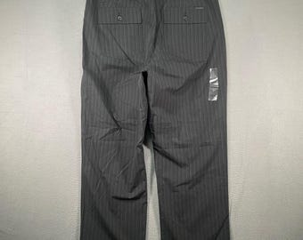 Calvin Klein The Essex Low Rise Straight Leg Pinstripe Dress Pants Mens W36 L30