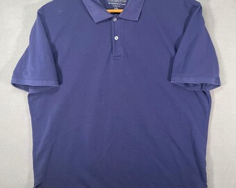Covington Mens Navy Blue Classic Fit Short Sleeve Polo Shirt XXL