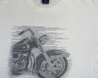 Vintage 2002 Harley Davidson Uke's Kenosha WI T Shirt XL White Y2K