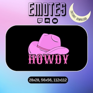 CUTE Howdy Emote | Twitch | Discord | KICK | Youtube