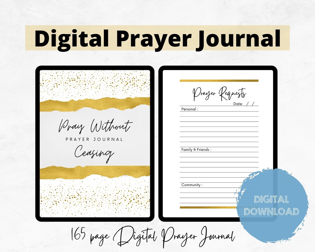 Digital Prayer Journal for Women With Scripture Digital - Etsy