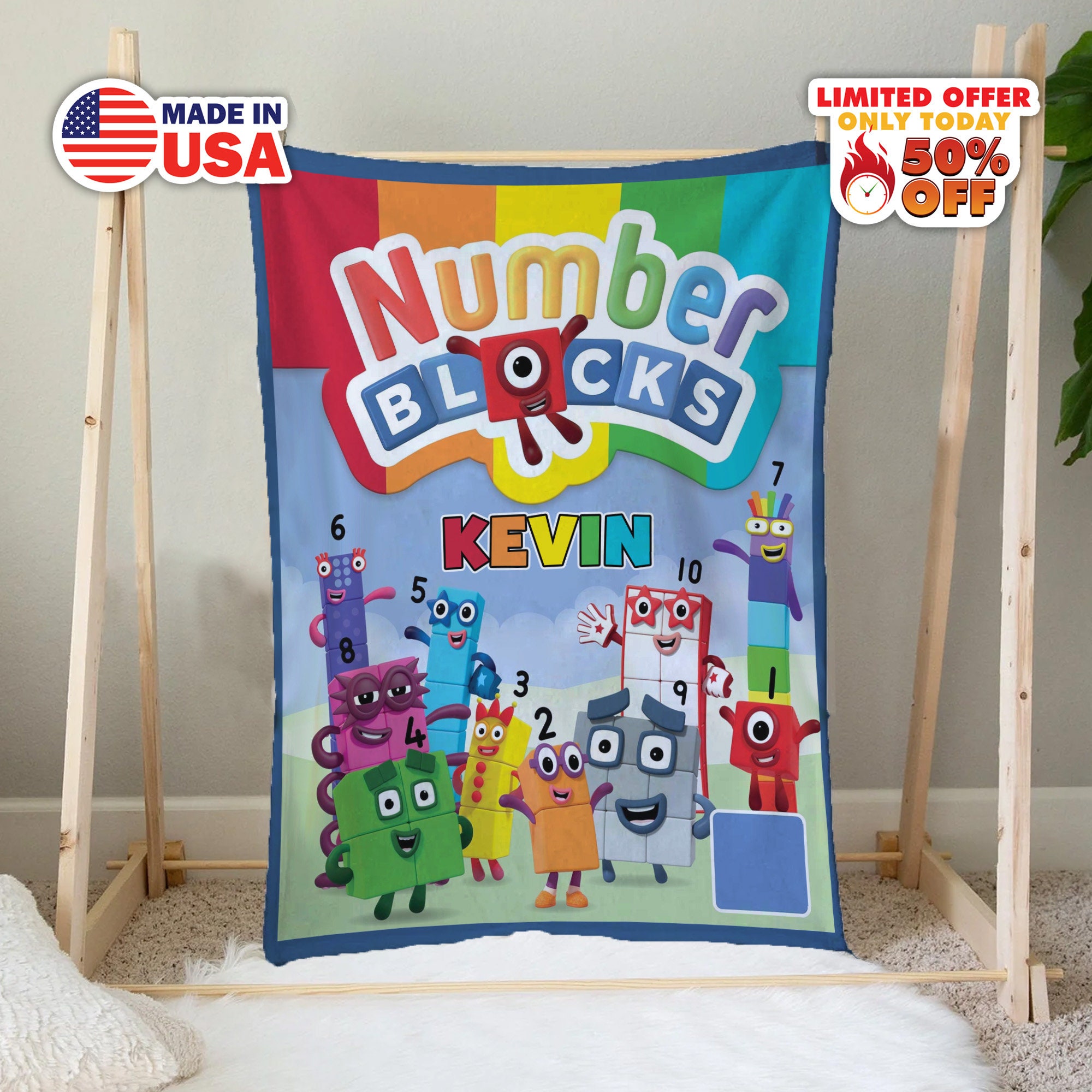 Custom Numberblocks Blanket, Numberblocks Kids Birthday Party sold by ...
