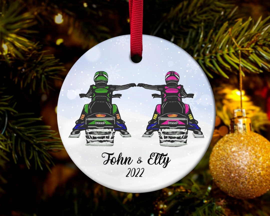 Personalized Snowmobile Christmas Ornament 2022gift for Etsy Australia