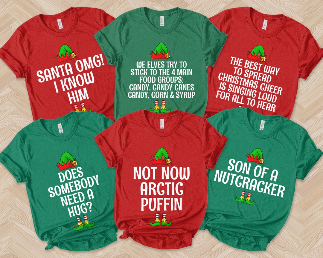Buddy the Elf Shirts,elf Shirts,elf Movie Quote,custom Family Christmas